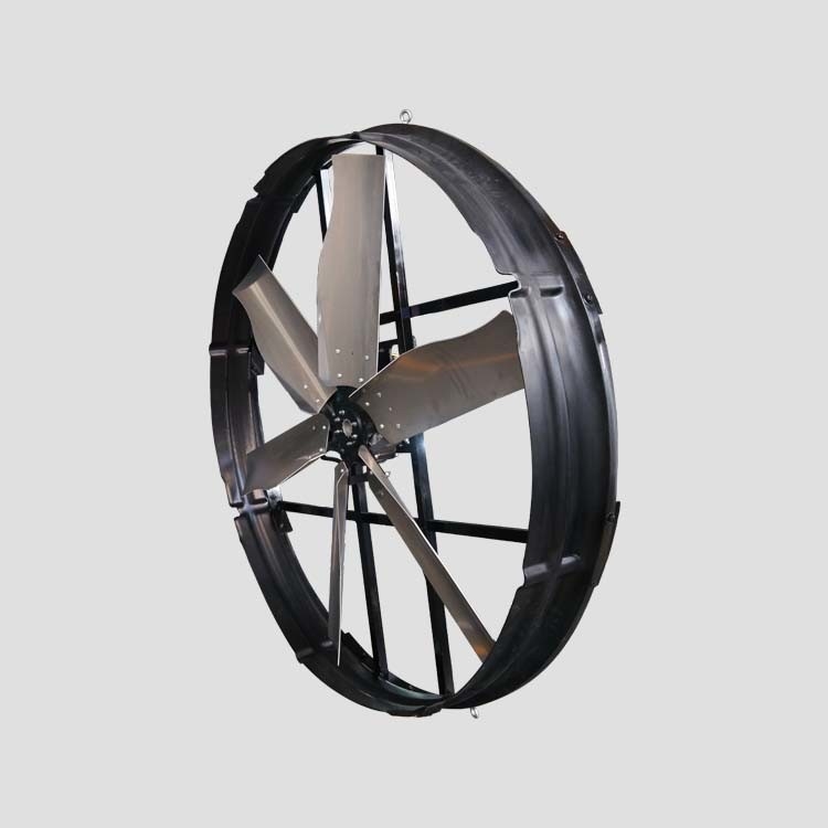 طاقة مروحة تهوية الثروة الحيوانية لتبريد الدواجن 6.2m/s سرعة الرياح 2kW الطاقة المسجلة