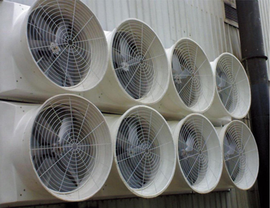 850W 48'مروحة التصريف مع 56.4m3/h حجم الهواء/W ومستوى الحماية IP55