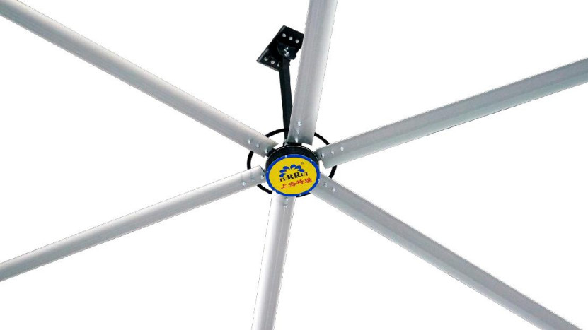 مروحة السقف الصناعية IP55 مع محرك DC بدون فرشاة 1500w الطاقة 55r / min سرعة الدوران