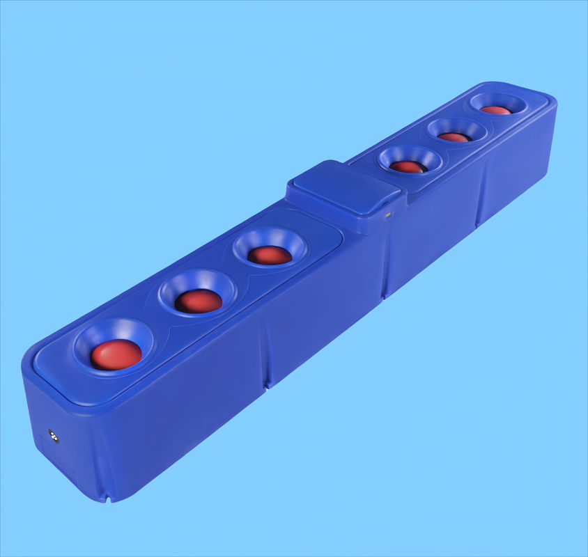 حوض مياه الماشية TPT401BLH هو حوض أزرق مقاوم للتآكل مع ستة ثقوب