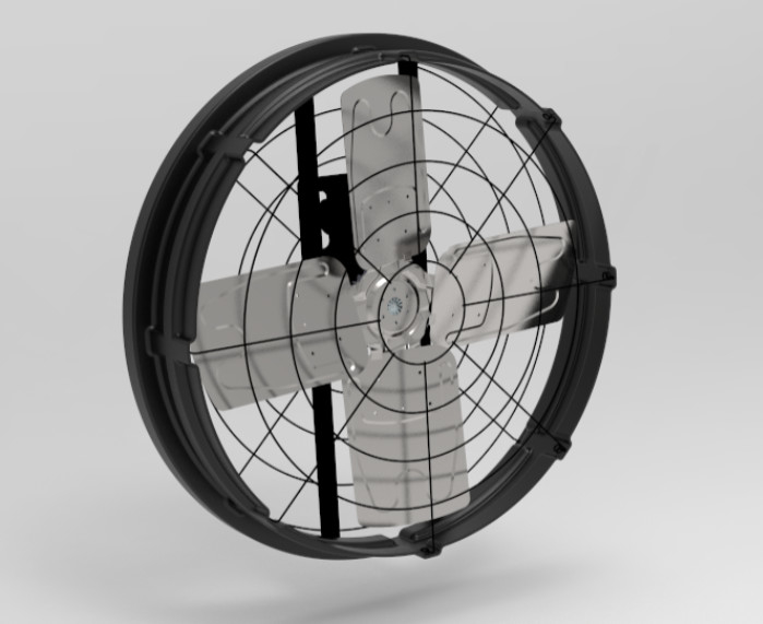 مراوح حظيرة المواشي بضوضاء ≤69 ديسيبل، حجم الإطار 1122*1122*306 ملم، وقدرة الإدخال 300 واط