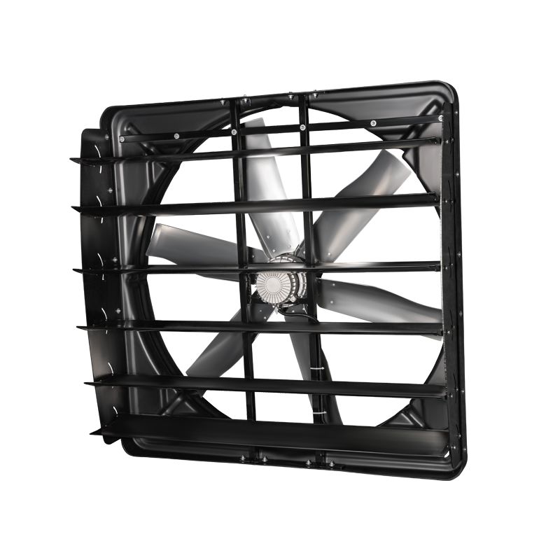 مراوح تهوية الماشية المتينة 3PH/380-480V/50-60HZ سرعة الهواء 6.2 متر/ثانية محرك خارجي دوار مغناطيسي دائم بدون فرشاة DC