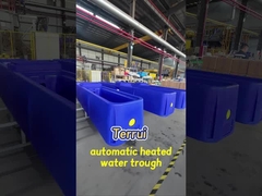 خزان المياه الأزرق للحيوانات مع التحكم التلقائي