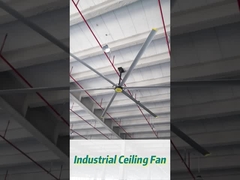 مروحة سقف صناعية من سبيكة 6 قطعة مع تدفق الهواء 14300m3 / min لورشة IP55