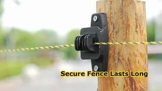 تتكون هذه العوازل من بلاستيك غير موصل للكهرباء، وقد تم تصميمها لتدوم في البيئات الزراعية القاسية